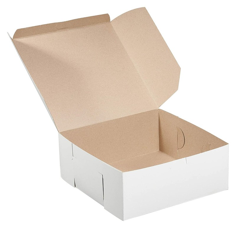 [ 250 Pack ] White Bakery Pastry Boxes - 6 x 6 x 3 In. gallery