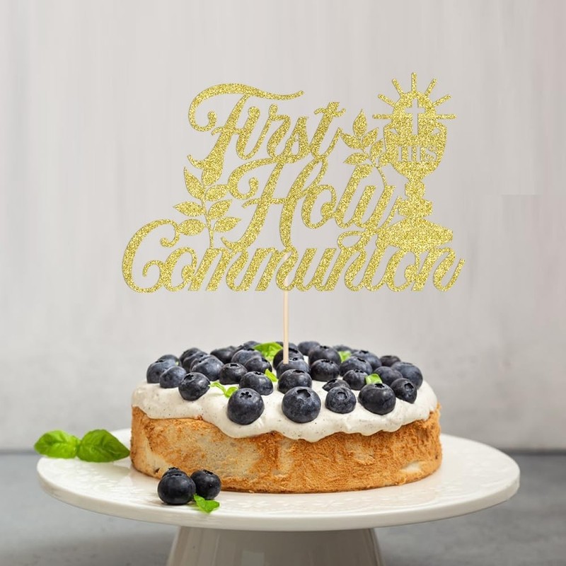 First Holy Communion Cake Topper-Suitable for Ramadan, Religious Baptism, Baby gallery