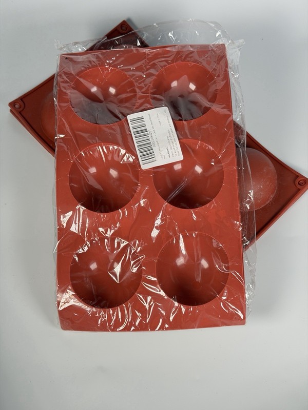 4 Pack 6-Cavity Semi Sphere Silicone Molds for Hot Chocolate Bombs Large NEW