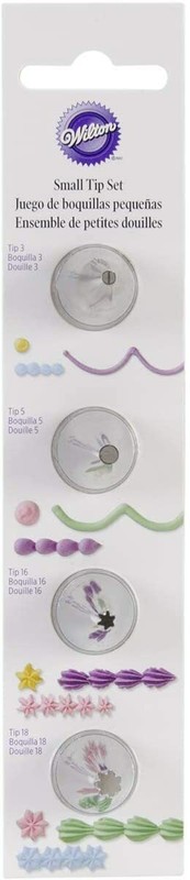 Wilton 418-1700 Round Star Icing Tip Set, Small