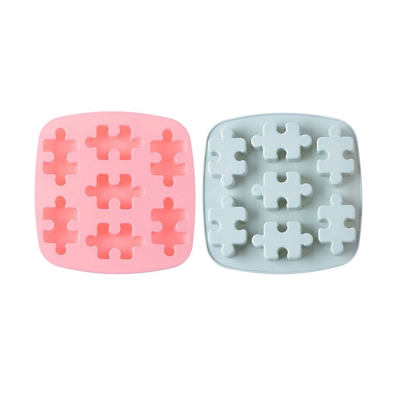 2pcs Silicone Puzzle Tray Baking Mold for Chocolate Candy Jelly gallery