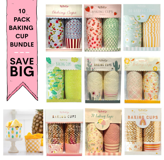 My Mind’s Eye 10 Pack Baking Cup Bundle: Fruits & Fun – 40% OFF Retail