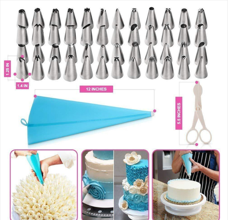 188 Pieces Kitchen Cake Baking Tools Accessories Cake Decorating Supplies Kit gallery
