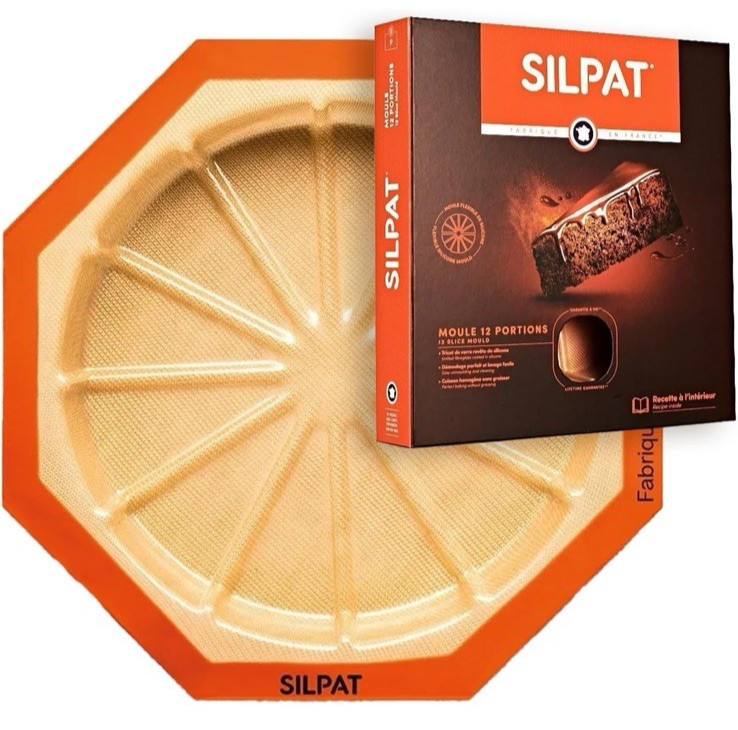 Silpat Silicone 10.25” Diameter Round Cake Mold, Cake Pan 12 Portions