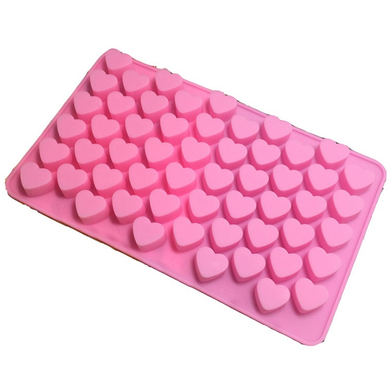 55 Holes Heart Cake Chocolate Cookies Baking Mould Ice Cube Soap Mold Bake TooQ6 gallery