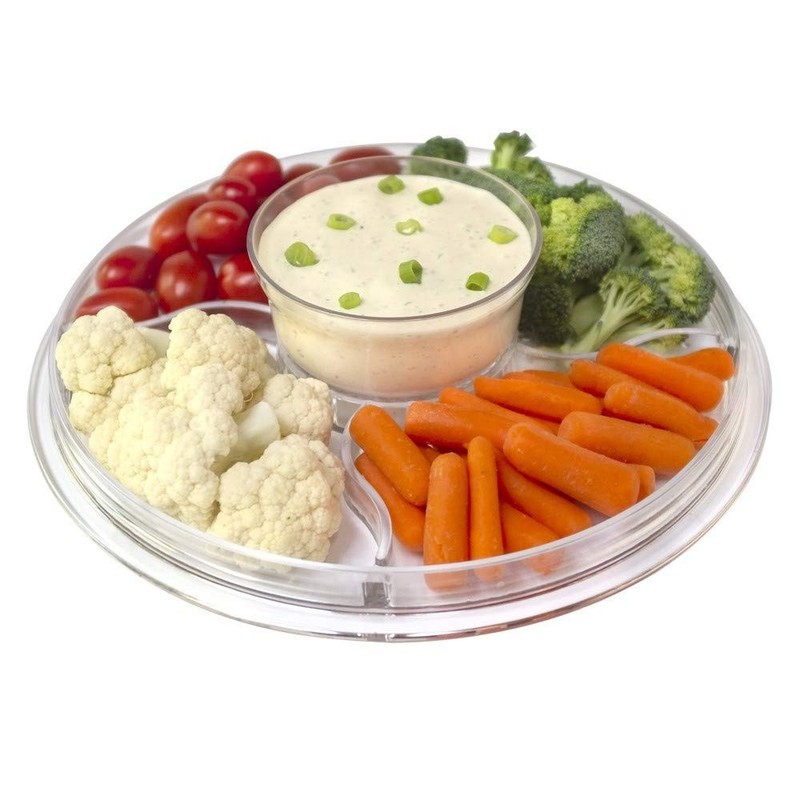 Cake Stand with Dome Cover, 6-in-1 Multi-Purpose Use, Cake Stand with Lid,... gallery