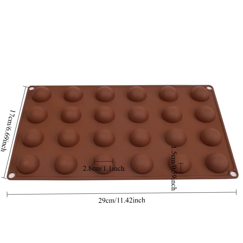 3D Ball Round Half Sphere Silicone Mold for DIY Baking Pudding Mousse Chocolate gallery