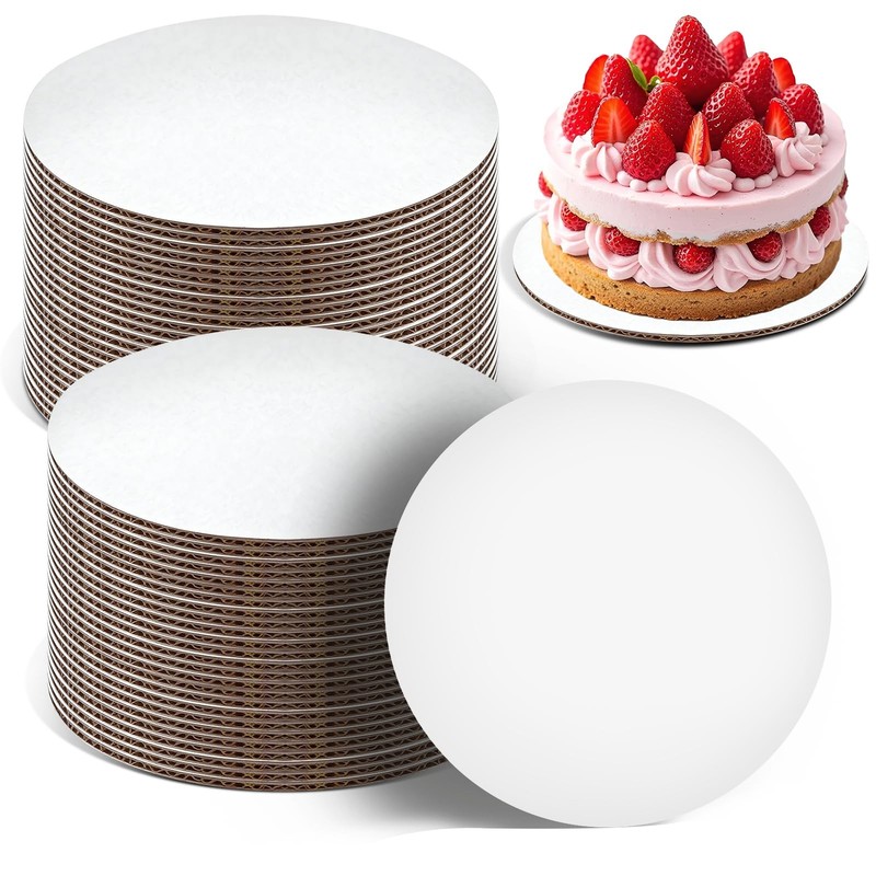 10 Inch Round Cake Boards Cardboard Base Waterproof OilProof Circle 50 PCS