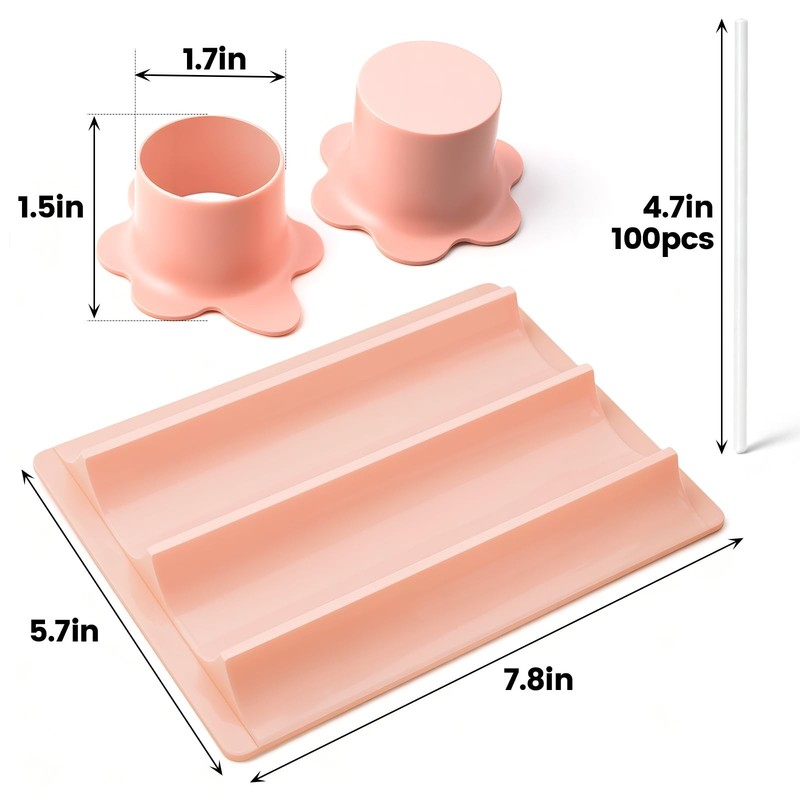 Complete Cake Pop Maker Kit - 100 Sticks, Dual-Cavity Mold gallery