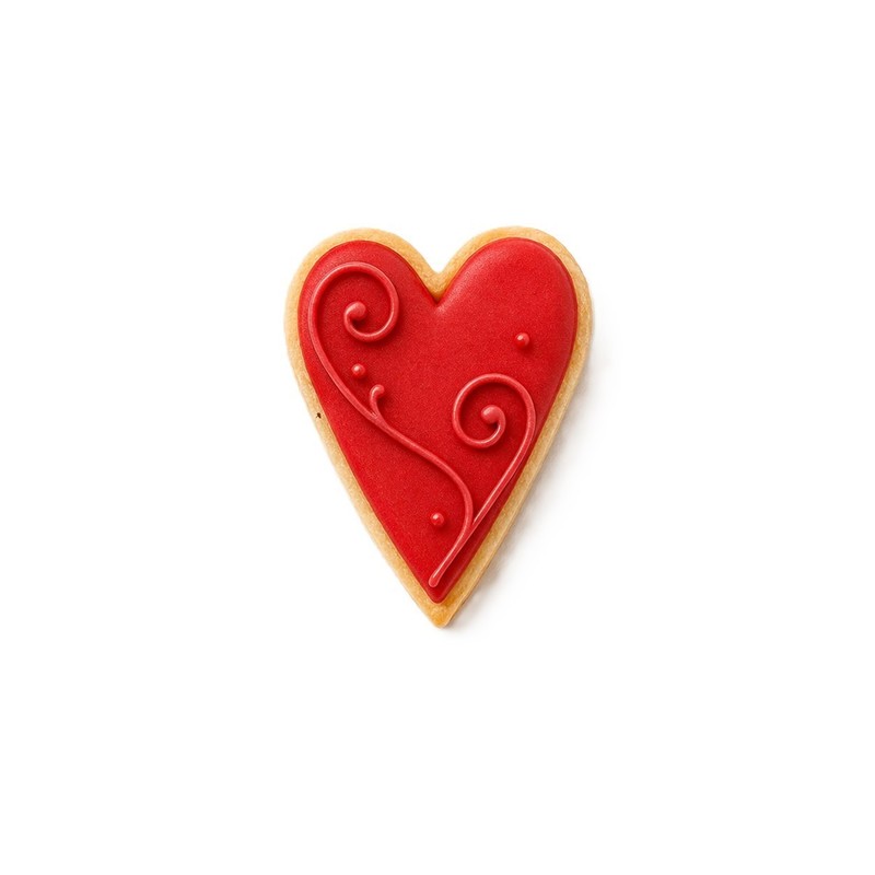 Small Primitive Folk Heart 2'' Cookie Cutter Metal Love Valentine gallery