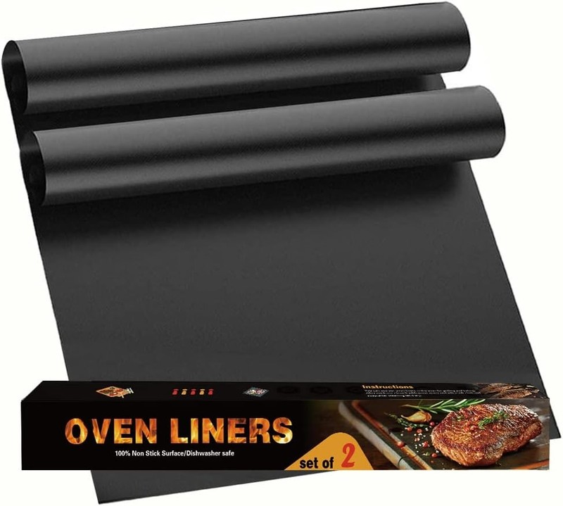 Oven Liners for Bottom of Oven, 2 Pack Large Thick Heavy Duty 100% Non-stick