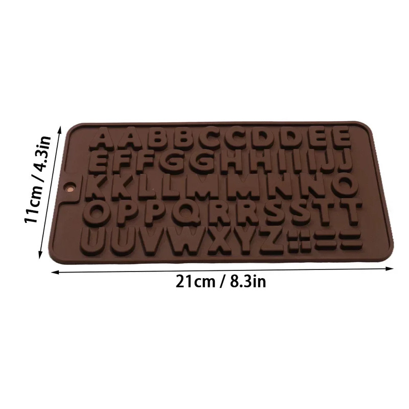 Silica Gel Silicone Mold 26 Letters Chocolate Number Cake Decoration Candy Jelly gallery