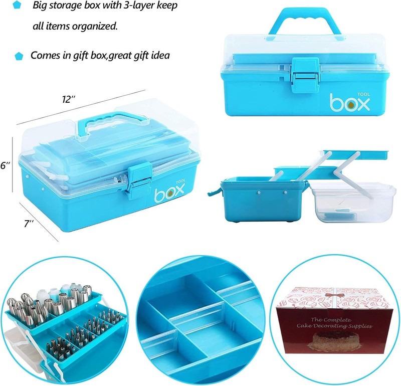 Cake Decorating Tools Supplies Kit - 368Pcs Baking Supplies with Storage Case... gallery