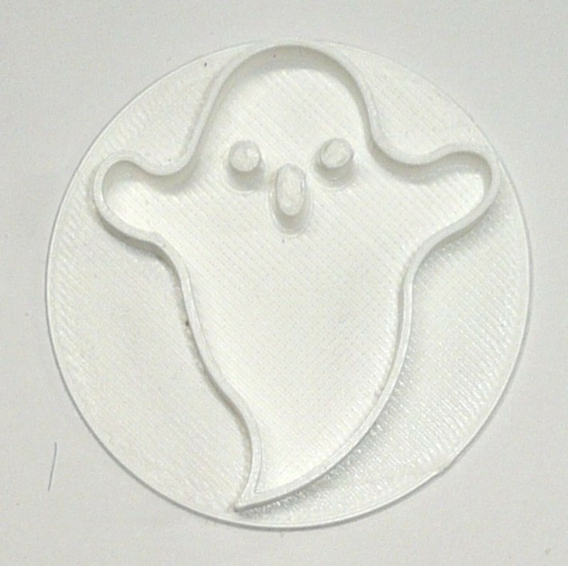 GHOST CUTE CHUBBY HALLOWEEN CHARACTER COOKIE STAMP EMBOSSER USA PR4284