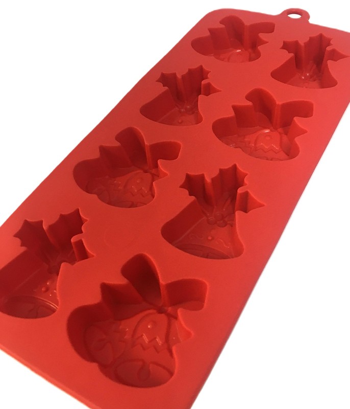 Holiday Silicone Molds Hot Chocolate Bomb Mold Candy Bell Molds Lot of 3 gallery