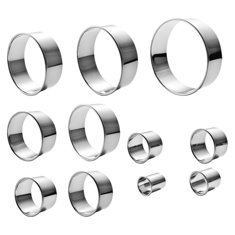 1 Set of Cake Rings Stainless Steel Tart Ring Baking Mold Circle Pastry Cutters gallery