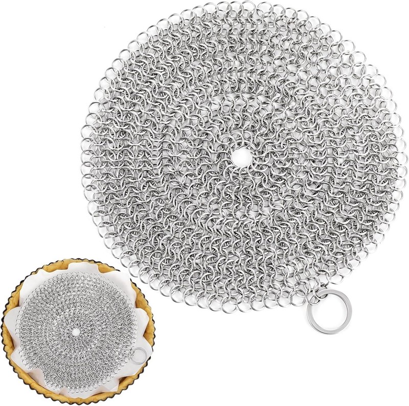 Stainless Steel Pie Weight Universal Fit for 7-10 inch Fit Blind Baking Dishwash