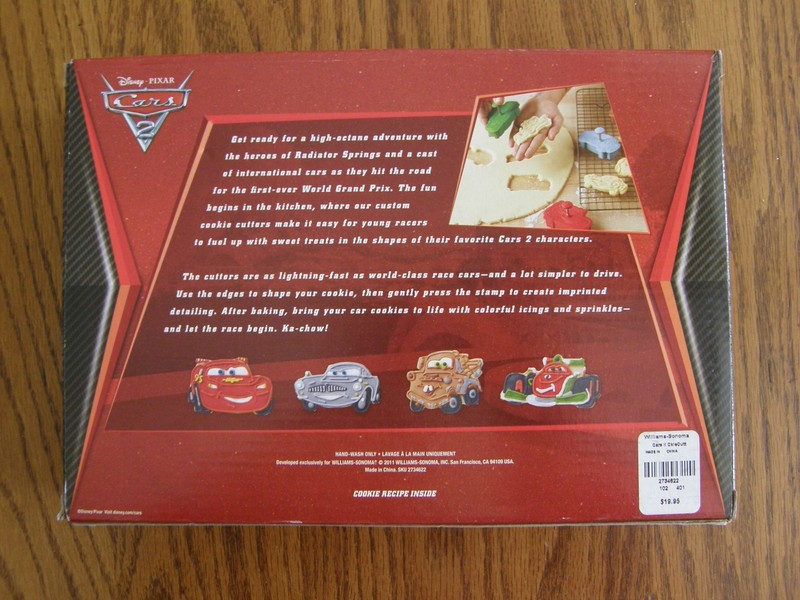 Set 4:Williams Sonoma Disney Pixar Cars 2 Spring Loaded Cookie Cutters,Truck-New gallery