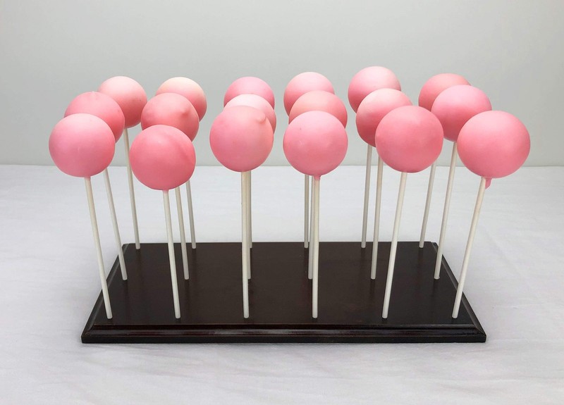 Cake Pop Stand Display - 18 Hole Rustic Wood Lollipop Holder, Candy or Sucker... gallery