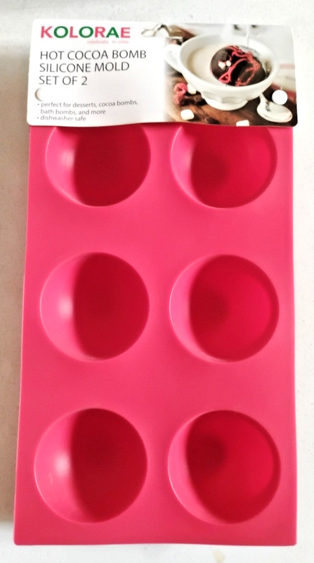 Kolorae Silicone Molds Hot Cocoa Bomb Bath Bomb Maker 6 Cavity Sphere Set of 2