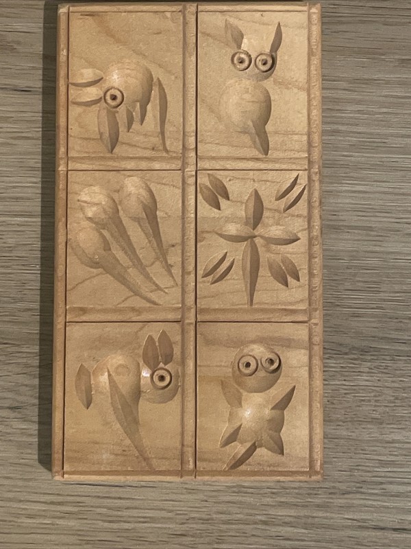 Vintage Bird Owl Duck Rooster Cookie Mold Press Wooden Primitive UNIQUE❤️blt4j2 gallery