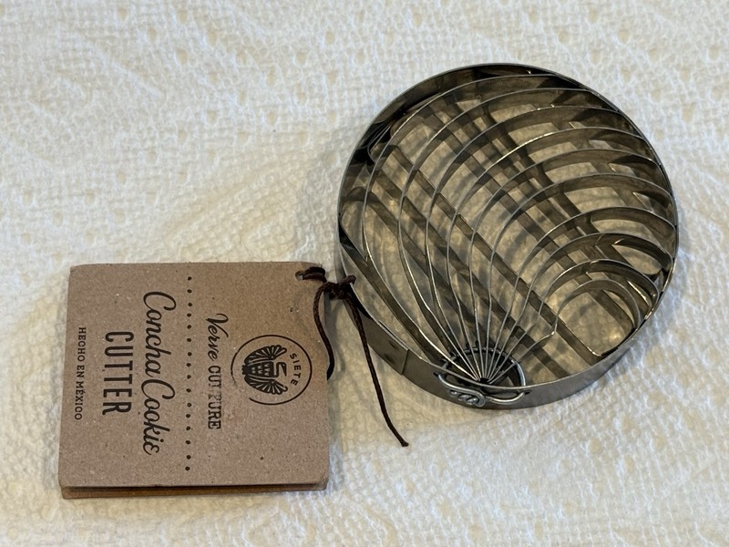 CONCHA COOKIE CUTTER 2-Sided 3.25” Round 3/4” Deep ARTISAN-MADE Verve Culture