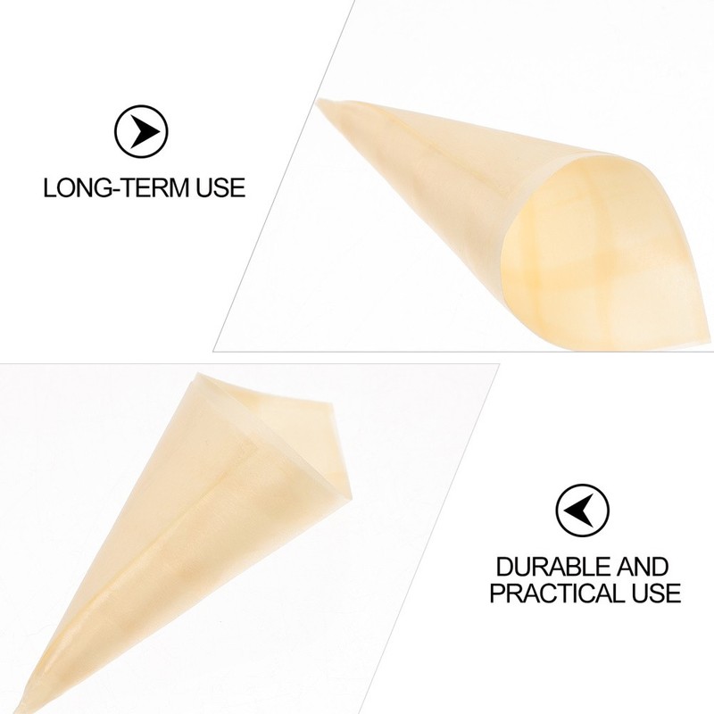 50Pack Biodegradable Wooden Cones Ice Cream Cone Cups for Party Outdoor Picnic gallery