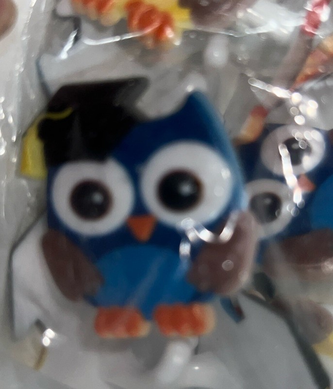Bakery Crafts #G-13112 Graduation Owl Assorted Cupcake Rings New Bag Of 144 gallery