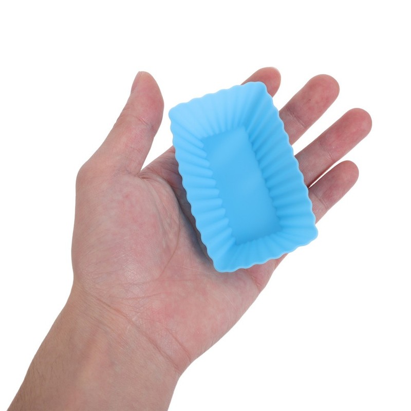 36 Pcs Rectangular Baking Molds Silicone Pudding Cups Cupcake Pans gallery