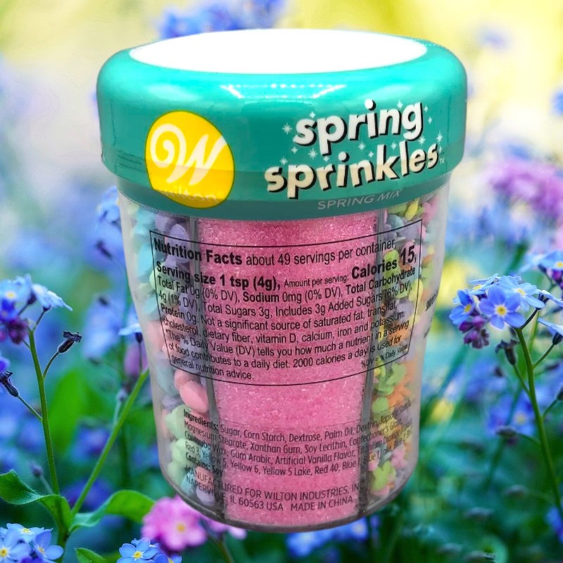 Wilton Sprinkles Spring Mix Pastels Bunnies Eggs Easter Decorating 6.84oz gallery