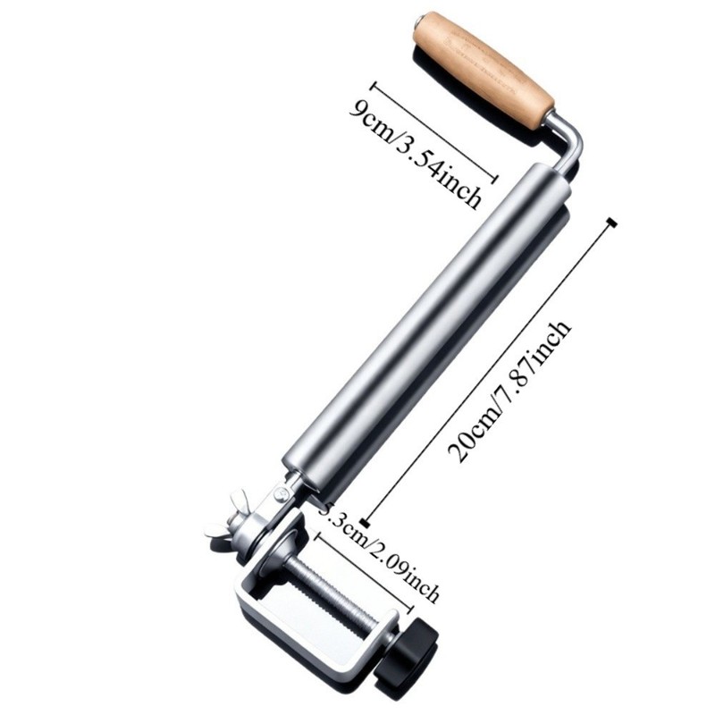 Stainless Steel -handed Rolling Pin Dough Roller Smooth Surface Dough Sheeter gallery