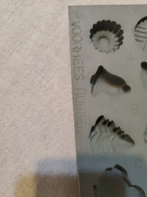 3 Voorhees Natural Rubber Mold Candy Butter Frosting 15 Cavities Holidays Baking gallery