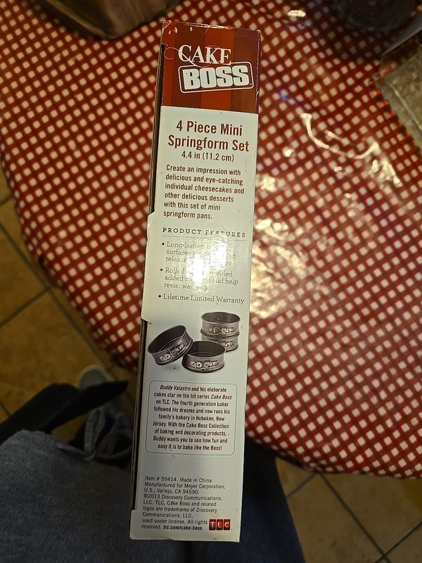 Cake Boss Mini Springform Devoted to Dessert Cheesecake Cake 4" Buddy V Set of 4 gallery