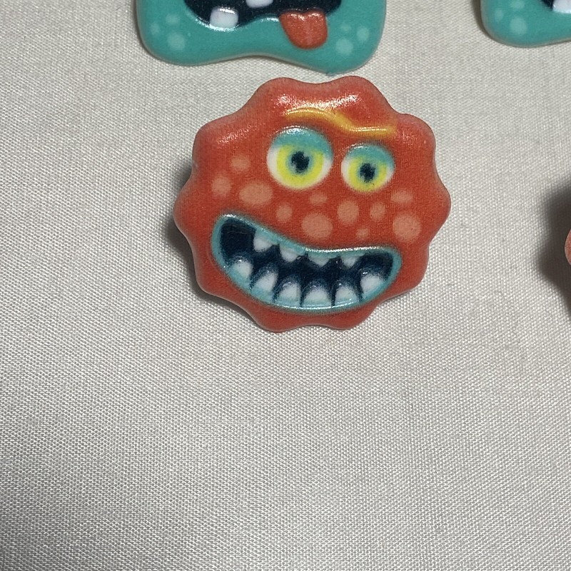 Monster Cupcake Toppers Cake Rings 48 Assorted Birthday Party Favors Halloween gallery