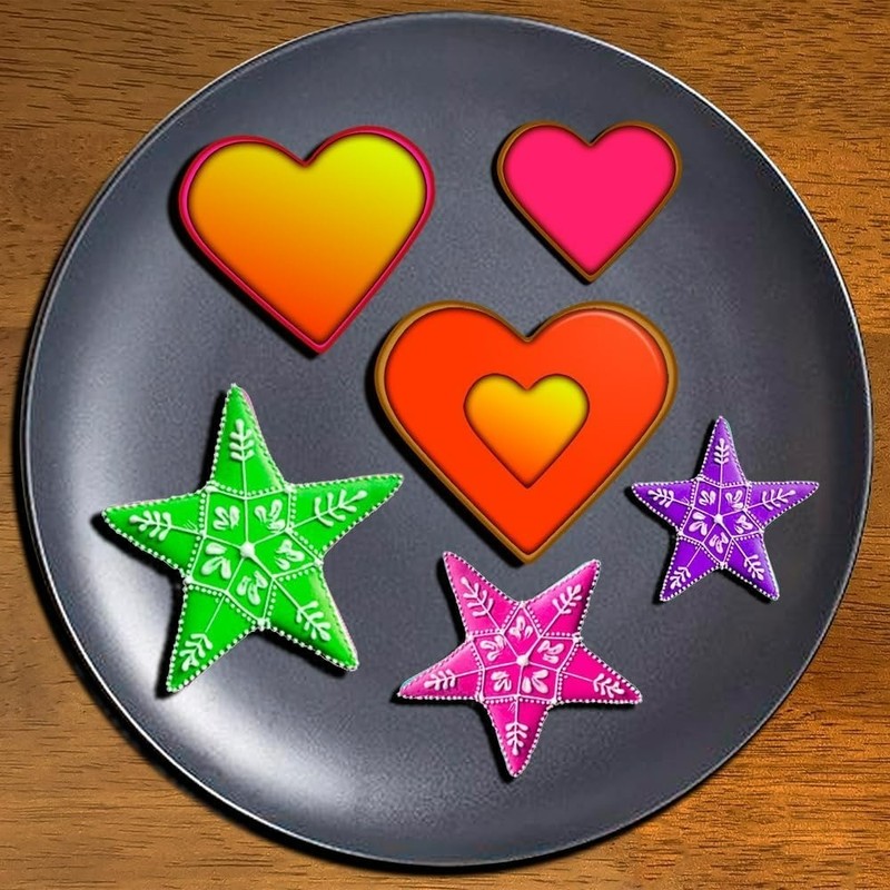 Christmas Cookie Cutter Set 18 Piece Gingerbread Man Snowflake Tree Heart Star gallery