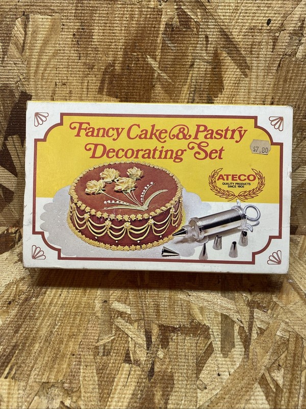 Vintage Ateco Fancy Cake & Pastry Decorating Set With Bonus Pieces Included