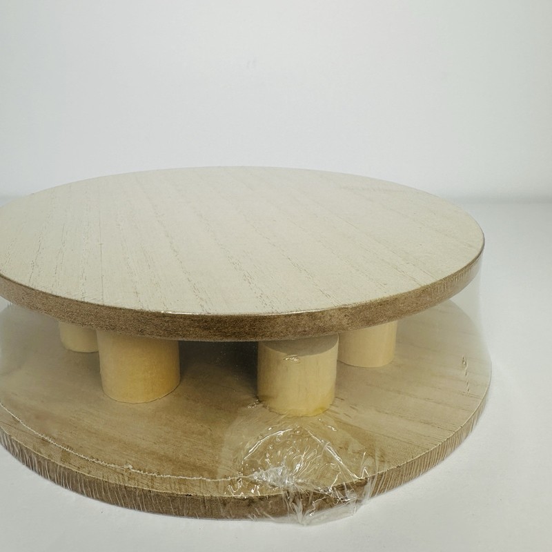 Wood Risers Round 8” & 9” Height 1” & 2” Displays Cakes Desserts Bakery NEW! gallery