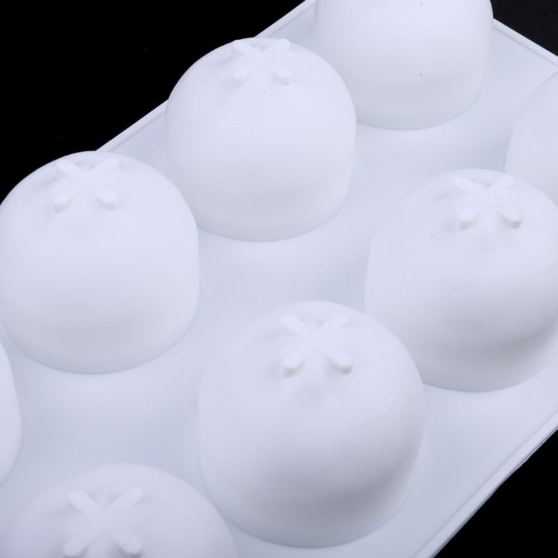8 Holes Orange Shaped Fondant Molds Silicone Bakeware Chocolate Cake Decoration gallery