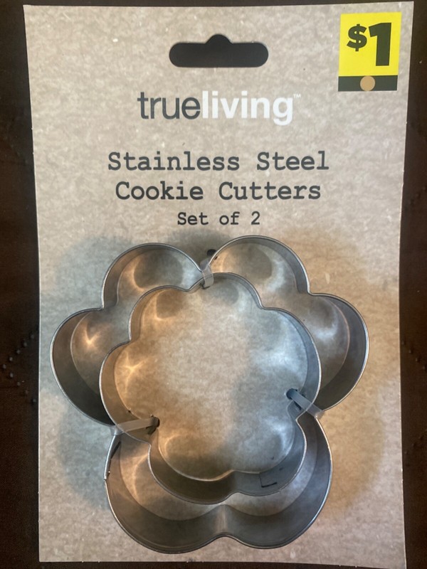 5 pack trueliving Stainless Steel Cookie Cutters - 2 styles (10 cutters in all) gallery