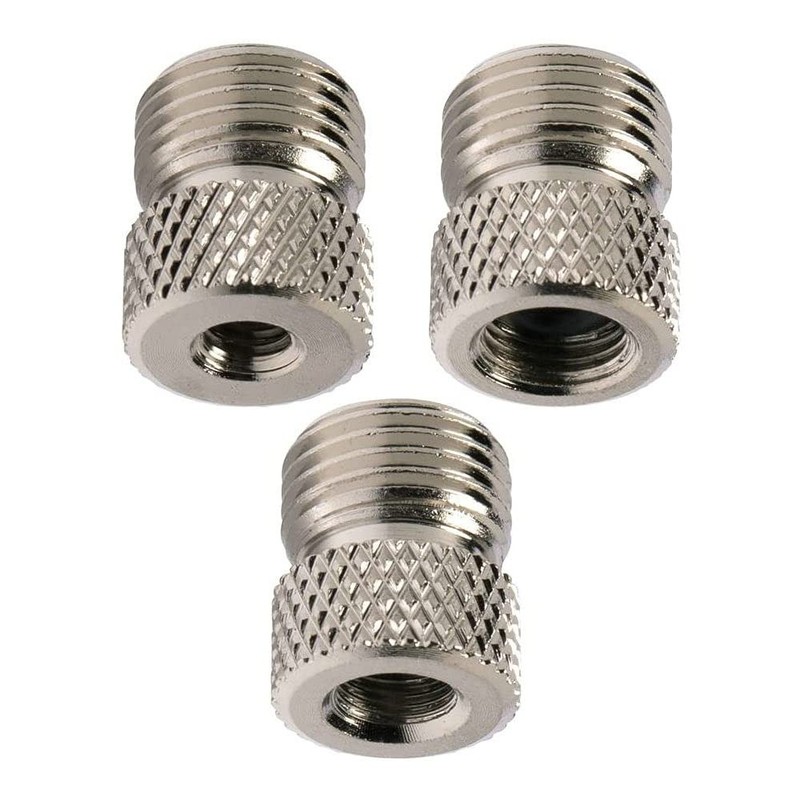 HUBEST Airbrush Adapter Kit (3-Piece Set) – 1/8″ BSP Male & KIT 1, Silver