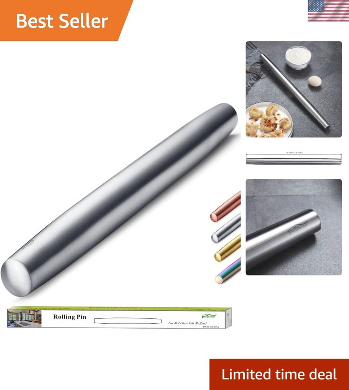 High-Quality 16.7 Inch Rolling Pin with Matte Finish – Perfect Gift for Bakers