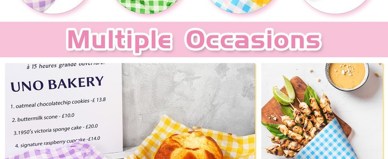 240 Sheets Plaids Wax Paper Sheets Spring Easter Sandwich Wrap gallery