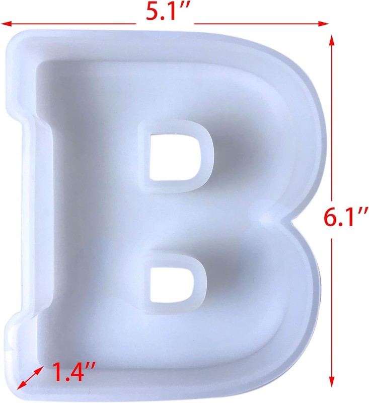 Letter Casting Mold for Candle/Wax/Soap - 26 Pieces gallery