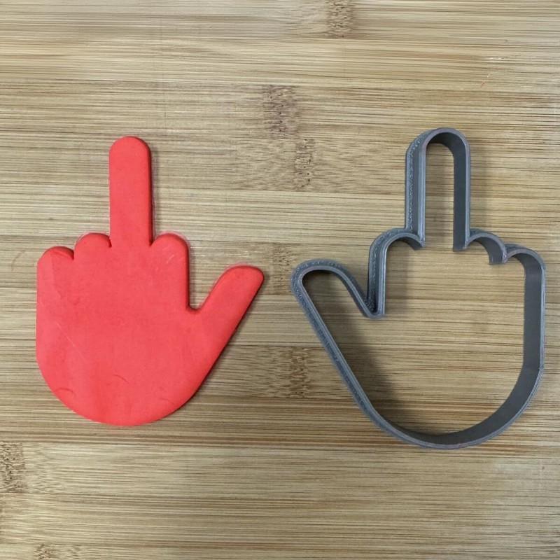 Middle Finger Cookie Cutter (4 inches)