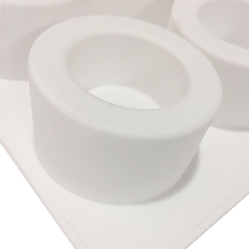 White Silicone Dessert Mold Safe for Oven Microwave and Refrigerator Use gallery