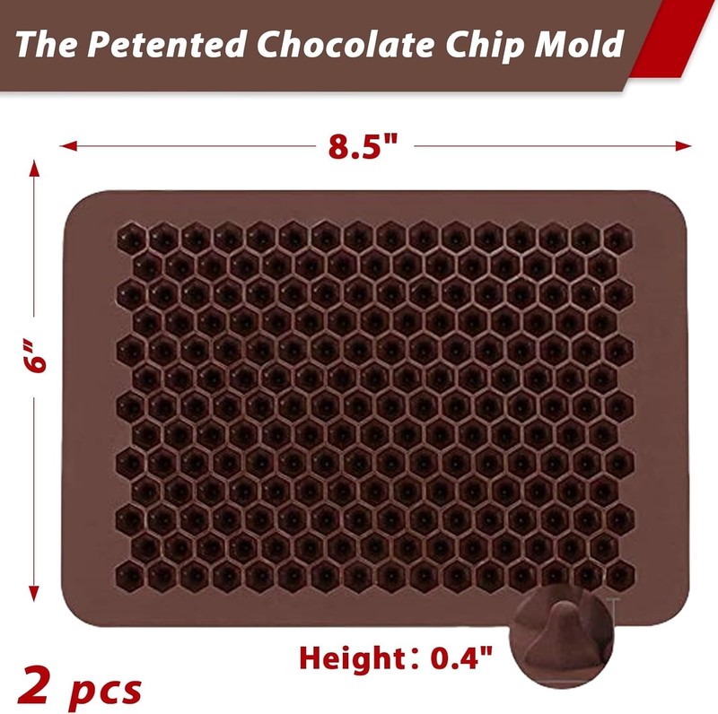 2-Pack Silicone Mini Candy Molds - 202 Cavities for Gourmet Chocolates & Gummies gallery