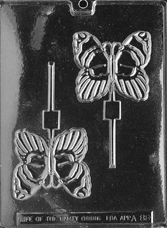 A088 Butterfly Lolly Lollipop Sucker Chocolate Candy Mold