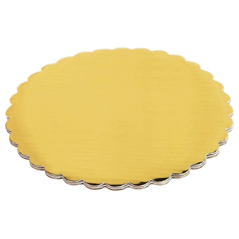 ONE MORE [30pcs] 6" Gold Cakeboard Round,Disposable Cake Circle Base Boards C... gallery