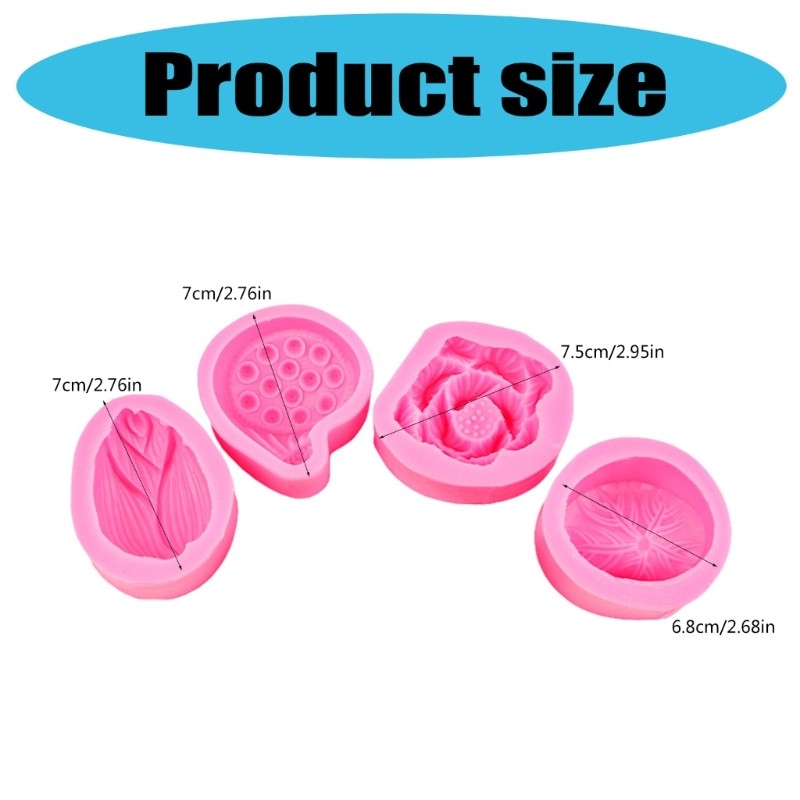 High Detail Silicone Lotuses Baking Mold Perfect for Wedding Cake Decorations gallery