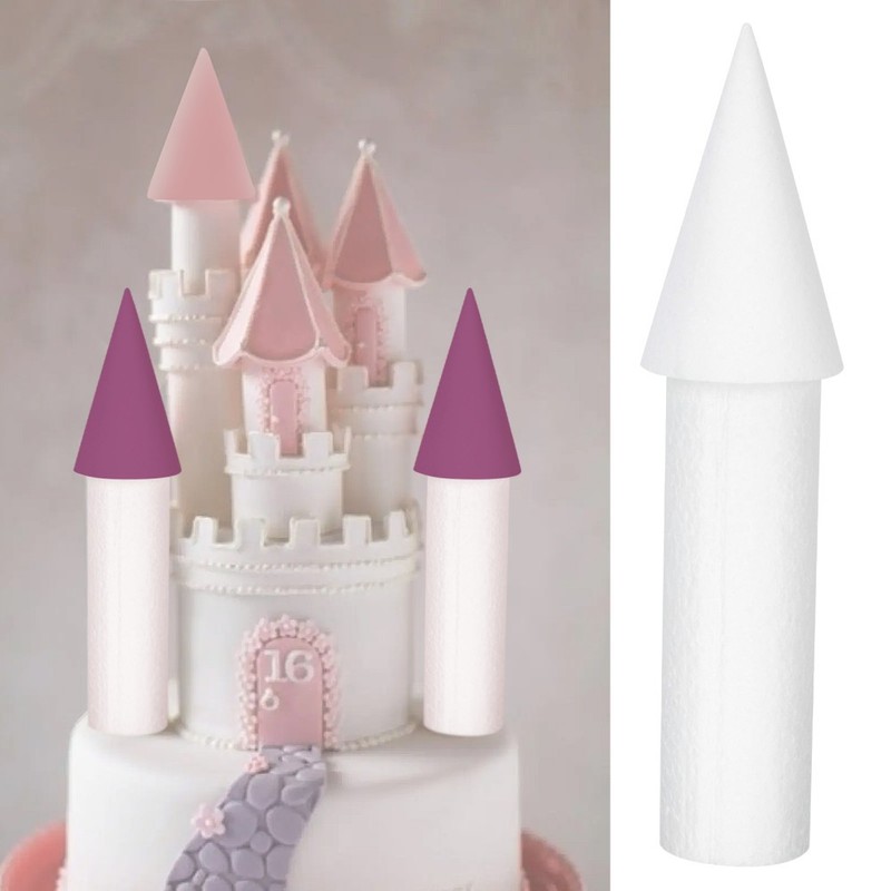 1Set White Foam Cake Model for DIY Fondant and Buttercream Training gallery